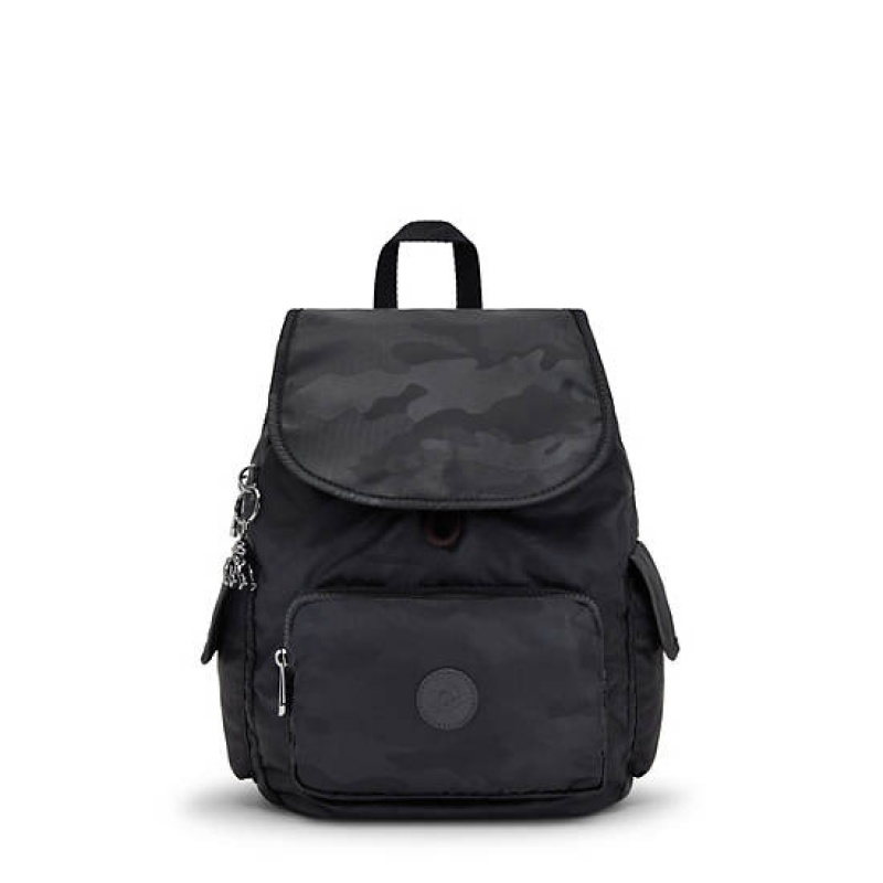 Black Camo Kipling City Pack Small Classic Backpacks | PEJFLK-132