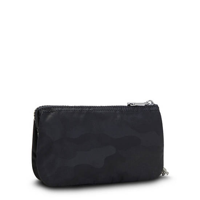 Black Camo Kipling Creativity Large Classic Pouch Bags | YQUHLP-546