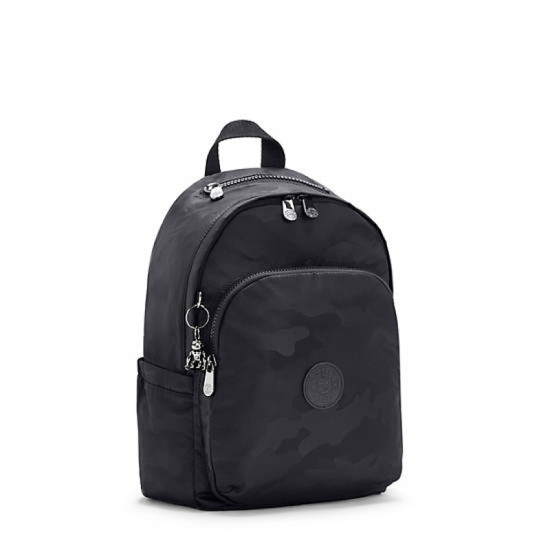 Black Camo Kipling Delia Backpacks | XVPWEL-054