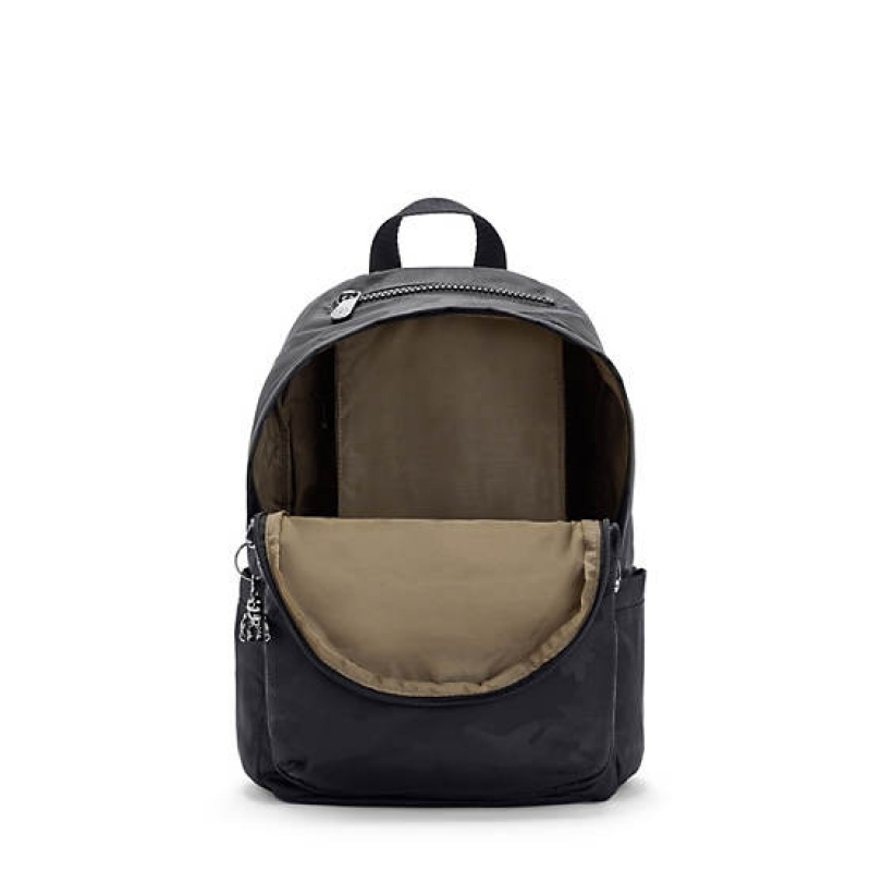 Black Camo Kipling Delia Backpacks | XVPWEL-054