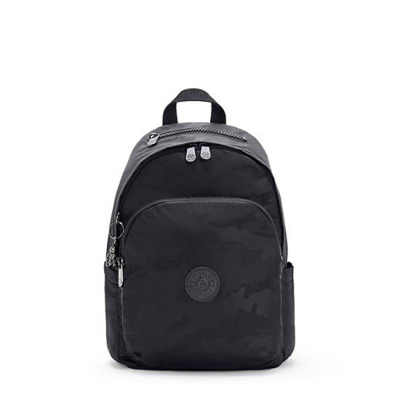 Black Camo Kipling Delia Backpacks | XVPWEL-054