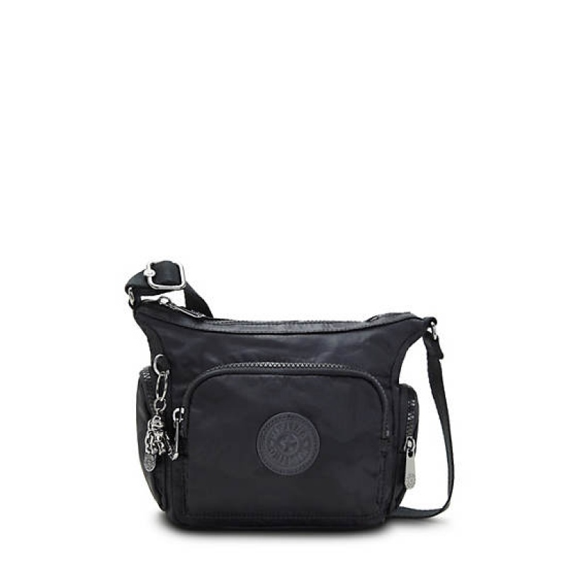 Black Camo Kipling Gabbie Mini Crossbody Bags | WLCDTO-735