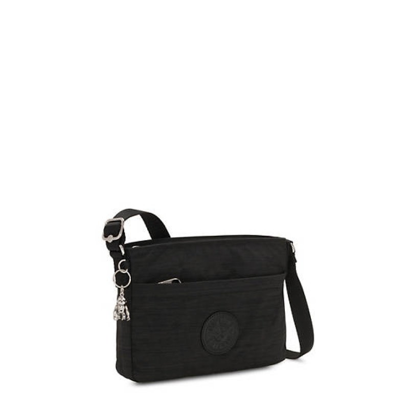 Black Kipling Abel Crossbody Bags | QRWESM-531