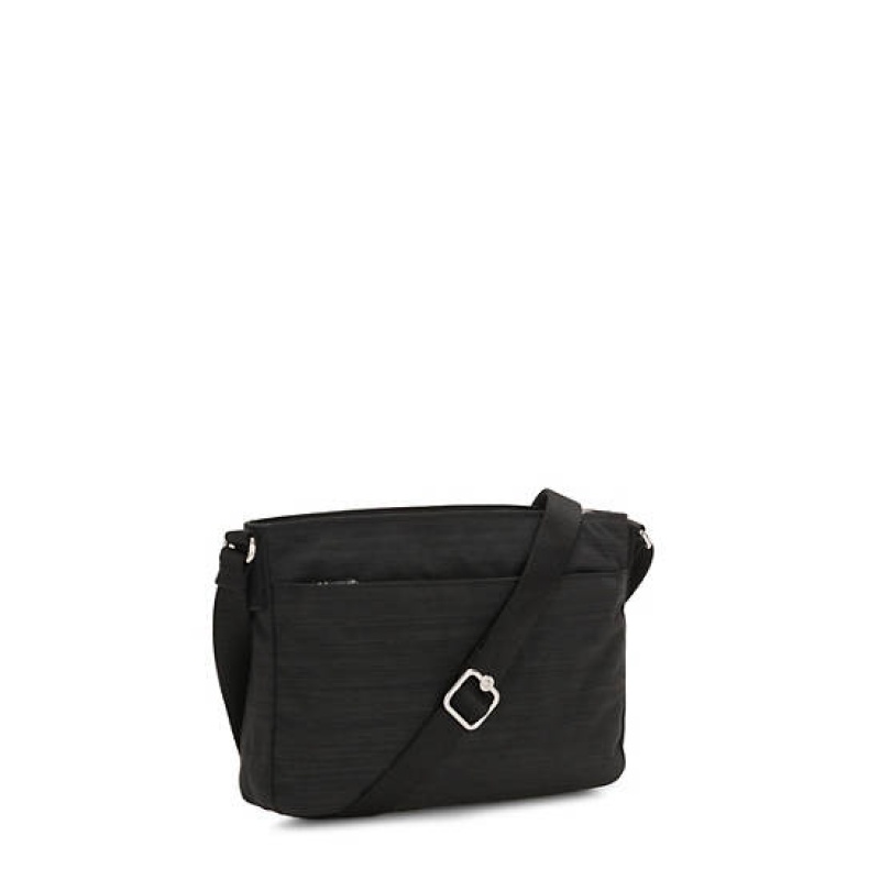 Black Kipling Abel Crossbody Bags | QRWESM-531