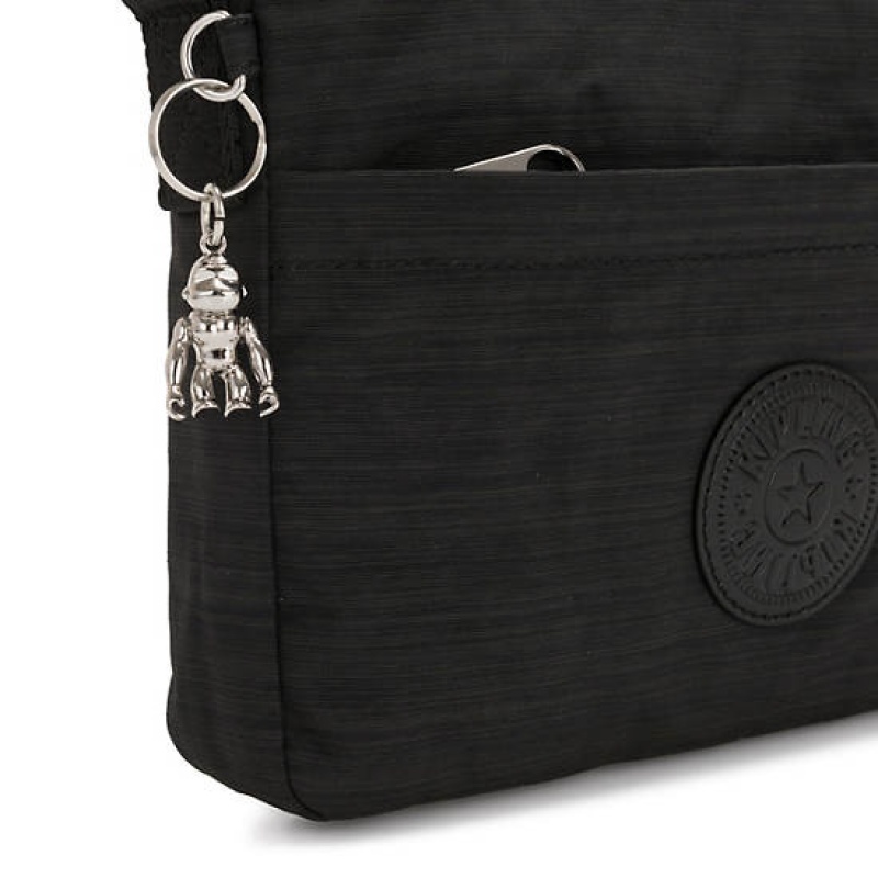 Black Kipling Abel Crossbody Bags | QRWESM-531