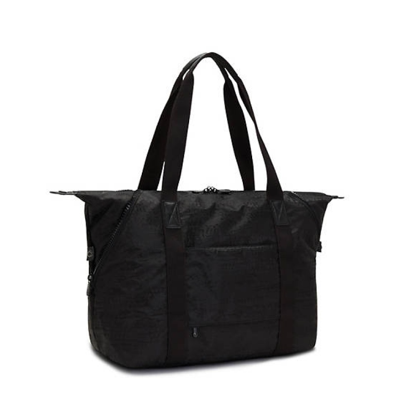 Black Kipling Art Medium Tote Bags | EIZVGO-506