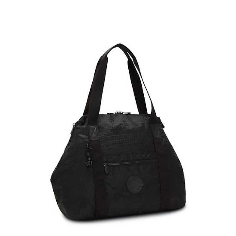 Black Kipling Art Medium Tote Bags | EIZVGO-506