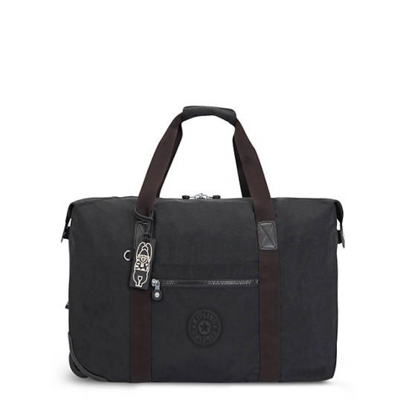 Black Kipling Art on Wheels Rolling Tote Bags | ASQIXM-641