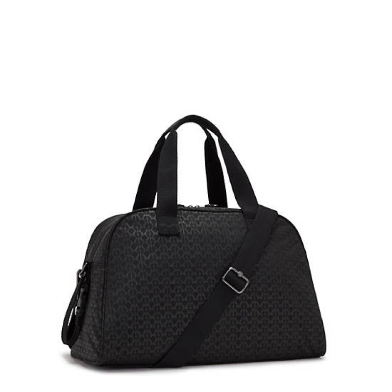 Black Kipling Camama Printed Diaper Bags | GKRFCY-546