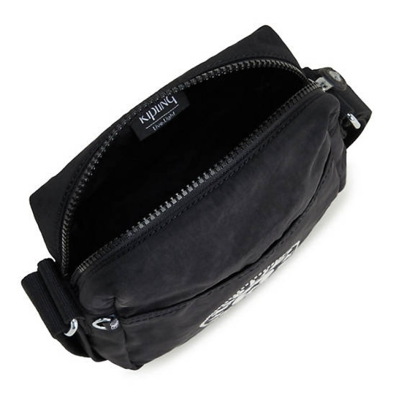 Black Kipling Chaz Crossbody Bags | HNQDRJ-186