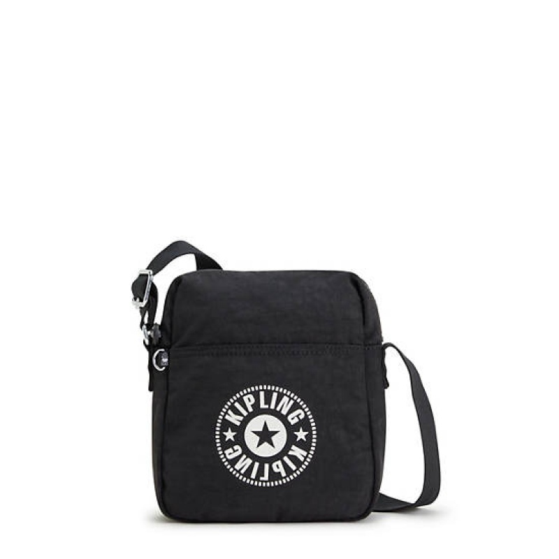 Black Kipling Chaz Crossbody Bags | HNQDRJ-186