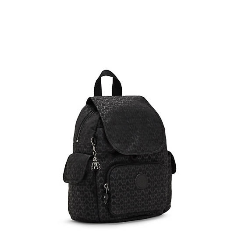 Black Kipling City Pack Mini Classic Printed Backpacks | OYKCXH-625