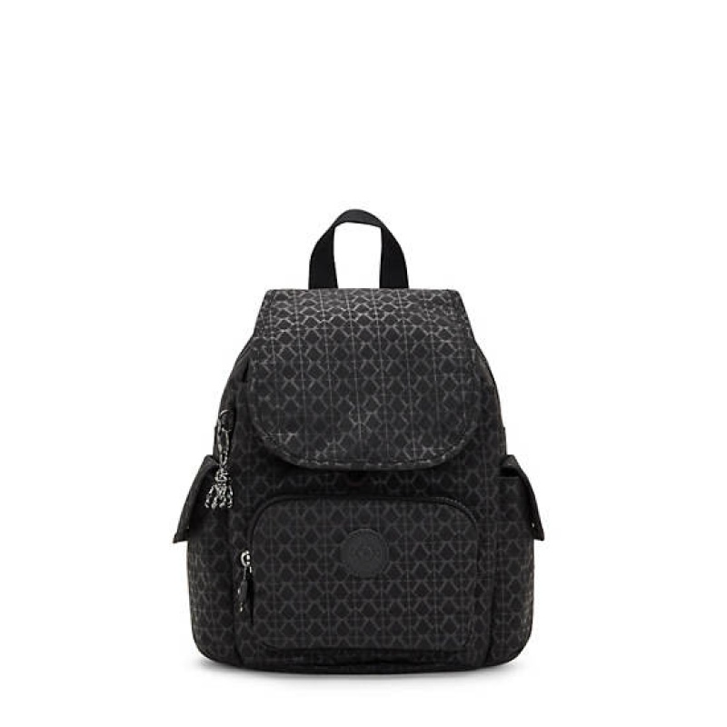 Black Kipling City Pack Mini Classic Printed Backpacks | OYKCXH-625