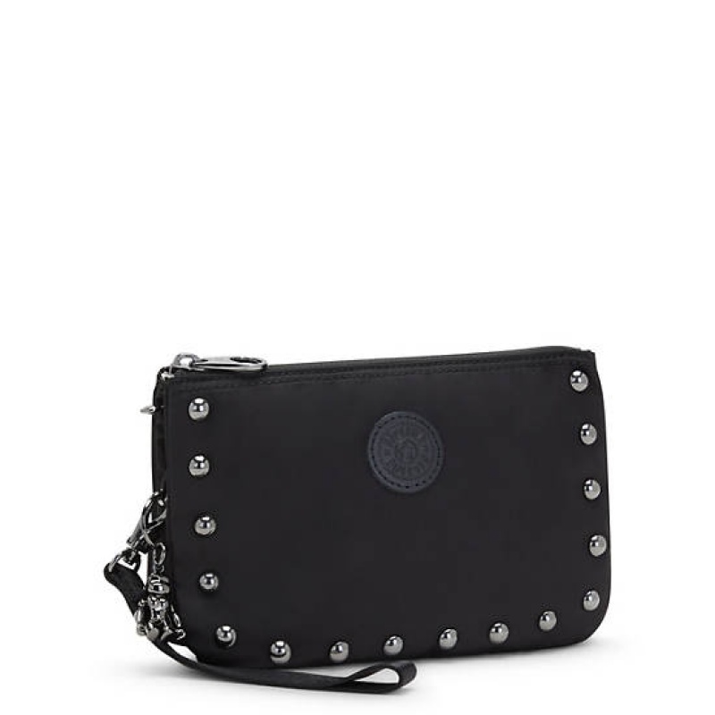 Black Kipling Creativity Extra Large Metallic Wristlet Bags | RQLFXD-862