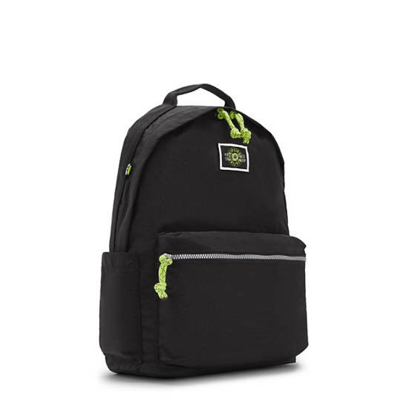 Black Kipling Damien Large Backpack Laptop Bags | EFMOKG-068