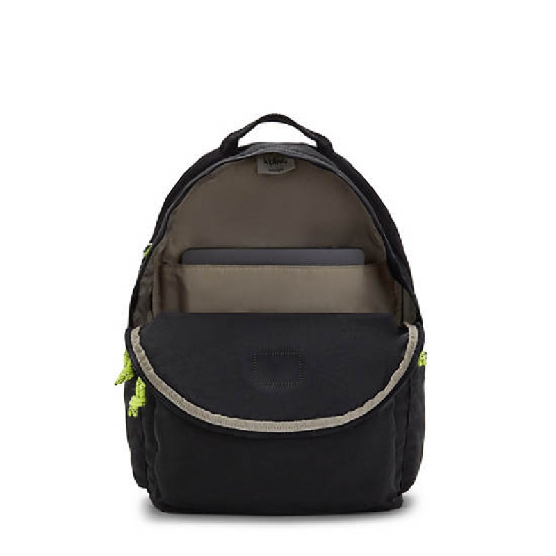 Black Kipling Damien Large Backpack Laptop Bags | EFMOKG-068