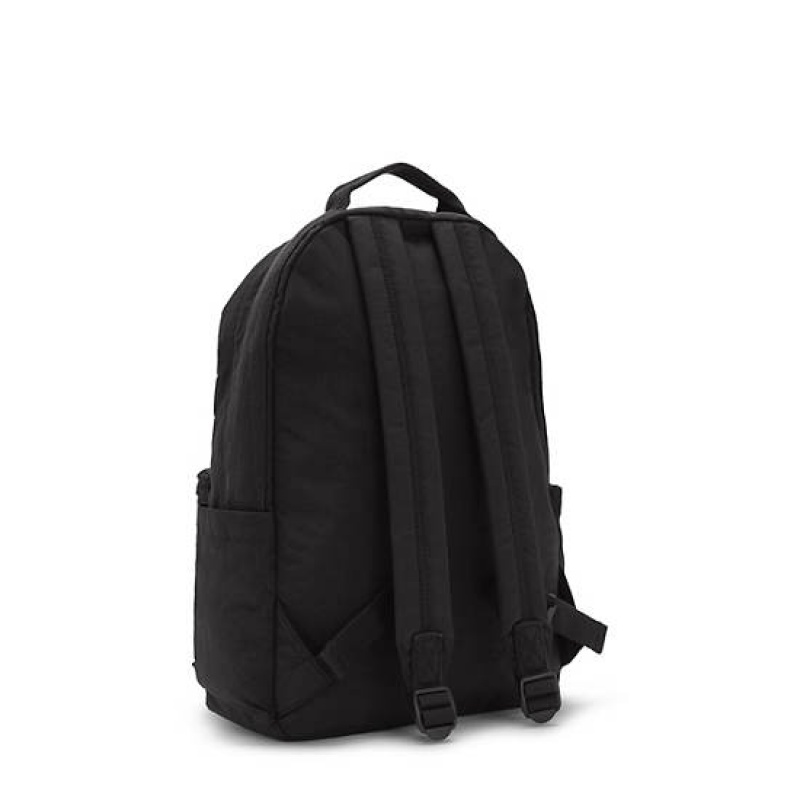 Black Kipling Damien Large Backpack Laptop Bags | EFMOKG-068