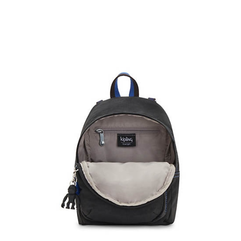 Black Kipling Delia Compact Convertible Backpacks | BDHNZT-392