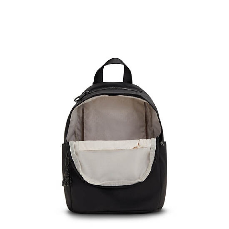 Black Kipling Delia Mini Backpacks | QPXMIF-360