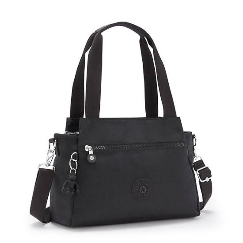 Black Kipling Elysia Shoulder Bags | XGOMKE-809