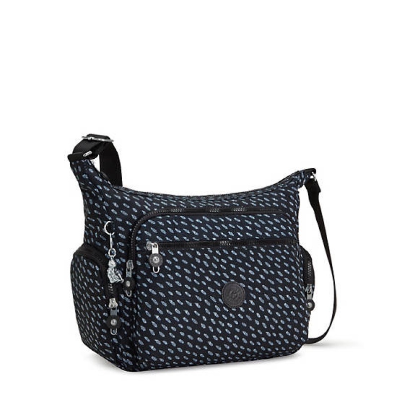 Black Kipling Gabbie Printed Crossbody Bags | CJOUFV-135