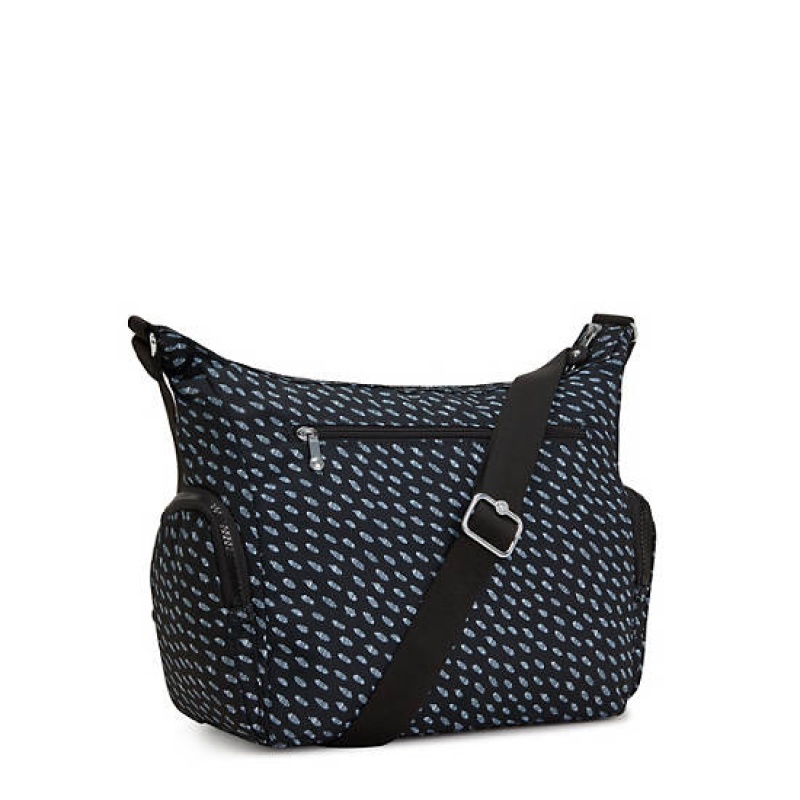 Black Kipling Gabbie Printed Crossbody Bags | CJOUFV-135