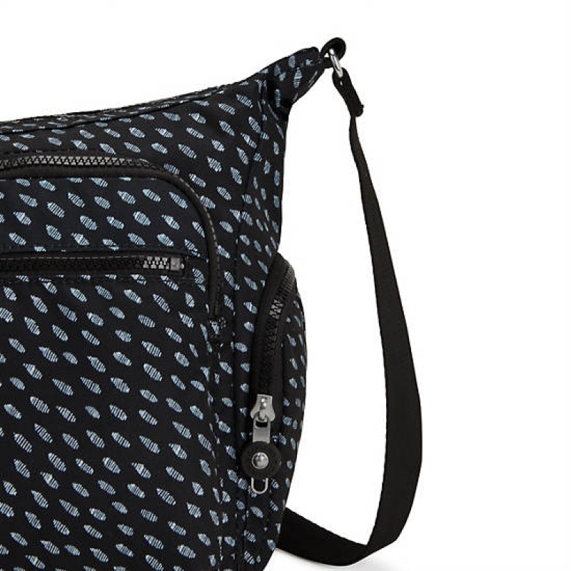 Black Kipling Gabbie Printed Crossbody Bags | CJOUFV-135