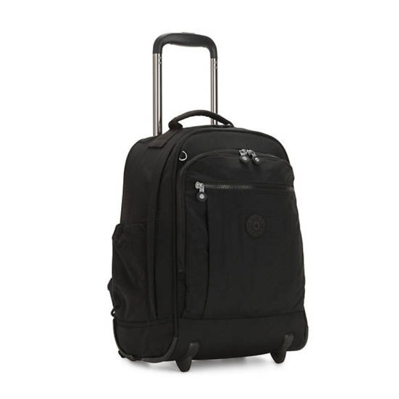 Black Kipling Gaze Classic Large Rolling Backpacks | ZUBTMN-492