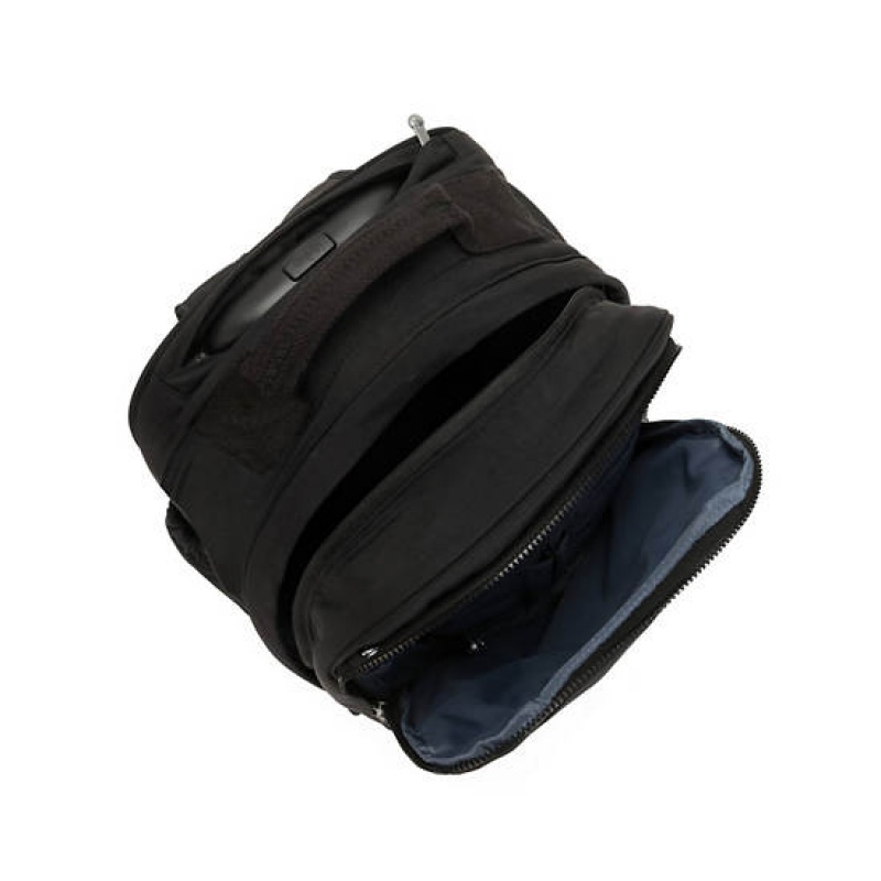 Black Kipling Gaze Classic Large Rolling Backpacks | ZUBTMN-492