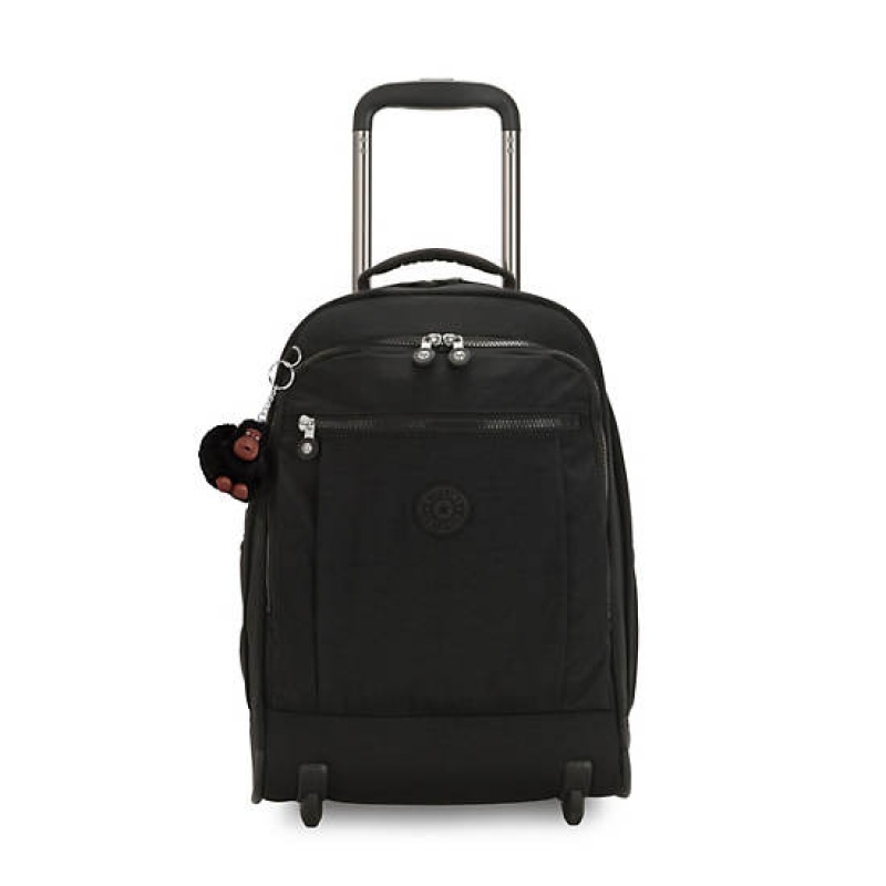 Black Kipling Gaze Classic Large Rolling Backpacks | ZUBTMN-492