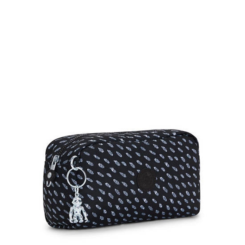 Black Kipling Gleam Printed Pouch Bags | UMZJVA-574