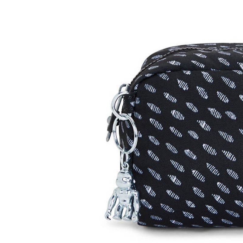 Black Kipling Gleam Printed Pouch Bags | UMZJVA-574