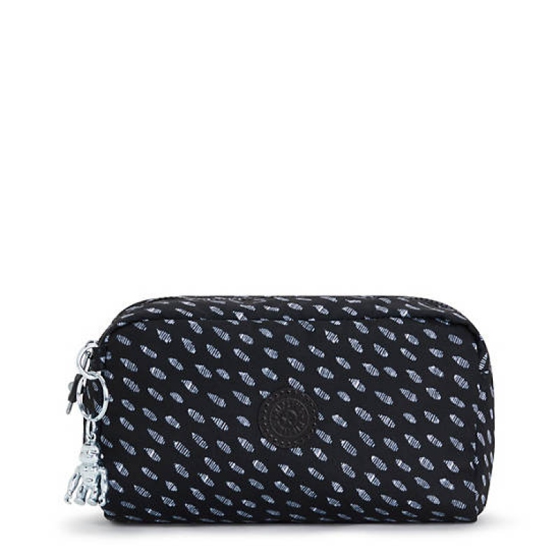 Black Kipling Gleam Printed Pouch Bags | UMZJVA-574