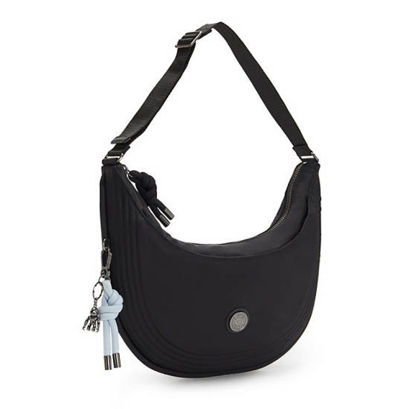 Black Kipling Hania Shoulder Bags | MQSGFN-598