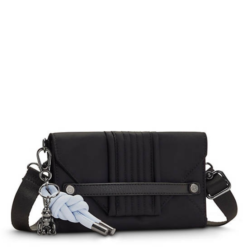 Black Kipling Lelio Crossbody Bags | JSCPOX-760