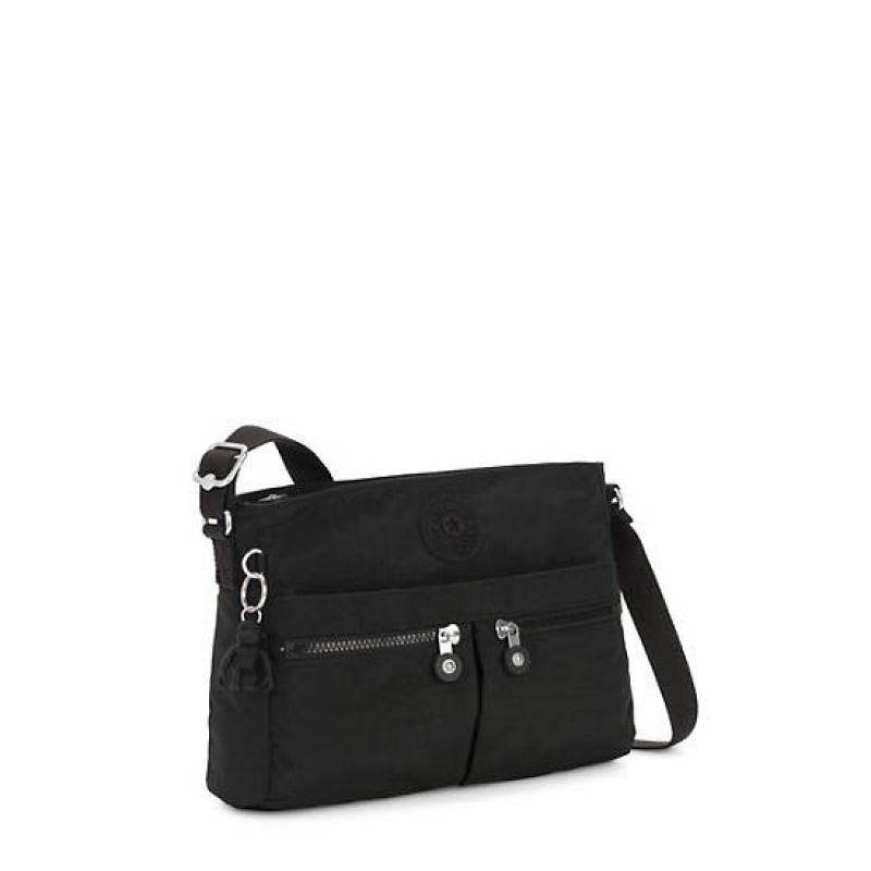 Black Kipling New Angie Crossbody Bags | GNOIVA-648