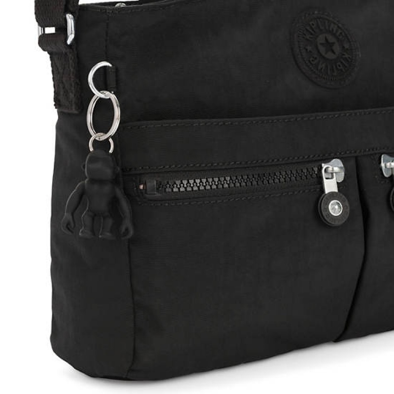 Black Kipling New Angie Crossbody Bags | GNOIVA-648