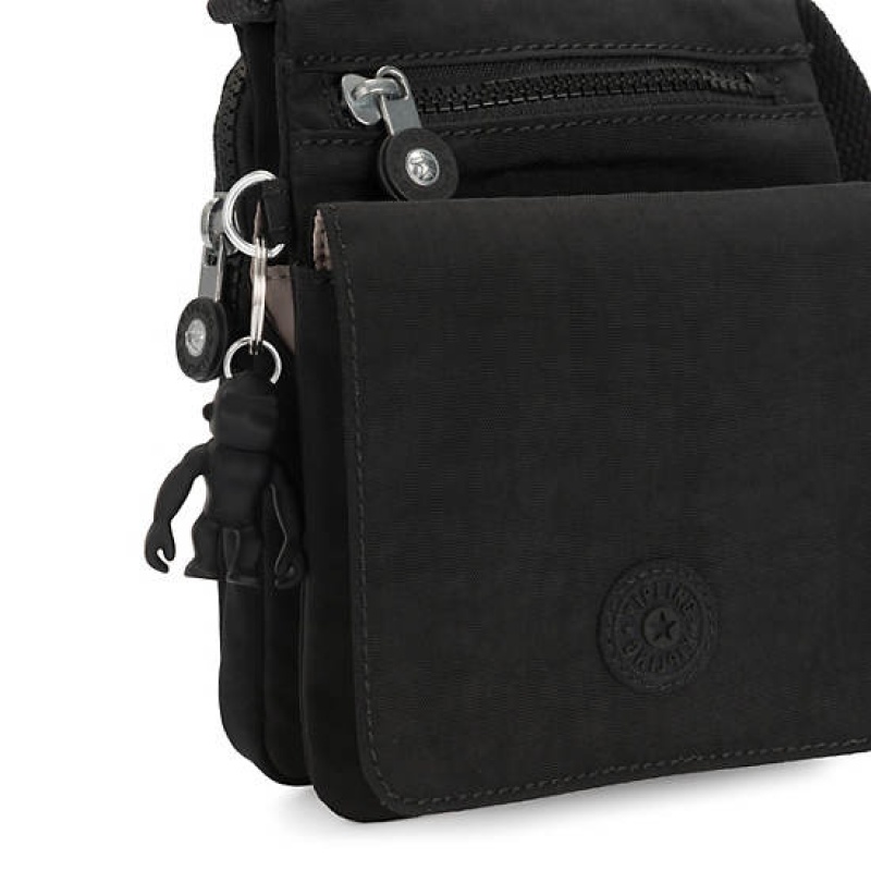 Black Kipling New Eldorado Crossbody Bag | UTHOJN-894