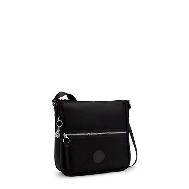 Black Kipling Oswin Shoulder Bags | MBRQAN-941