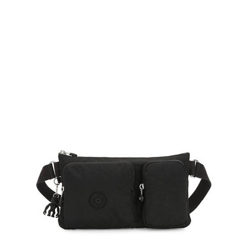 Black Kipling Presto Up Waist Bags | GOSLDV-160