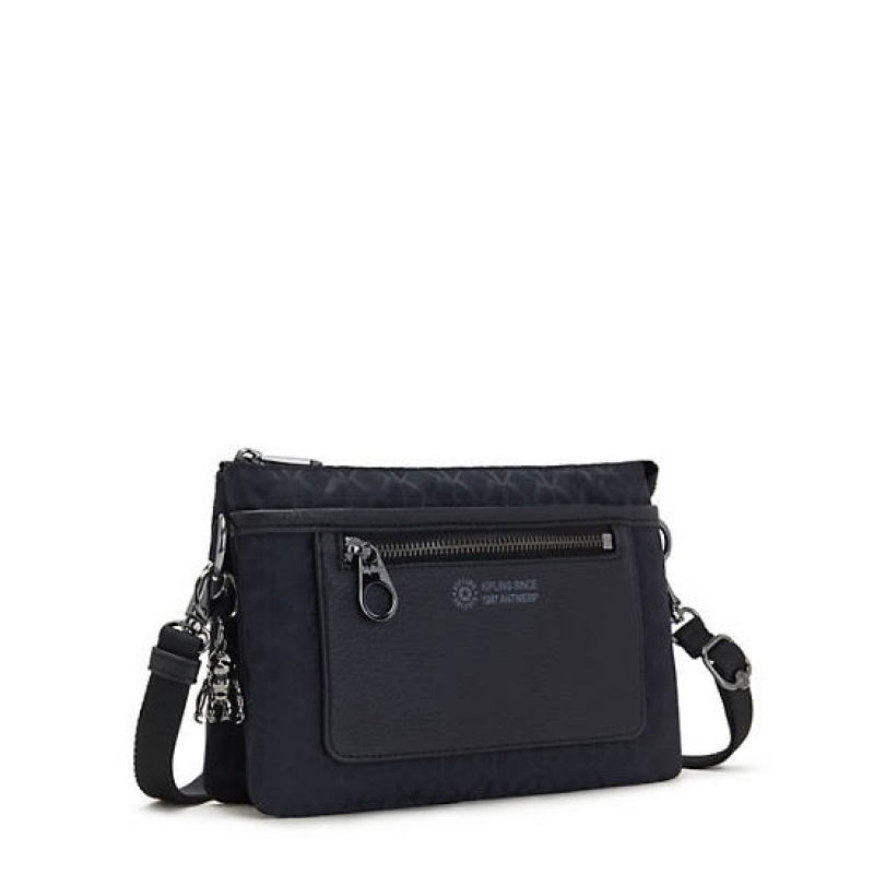 Black Kipling Riri Crossbody Bags | QFBODM-297