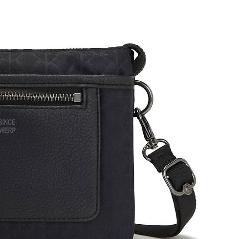 Black Kipling Riri Crossbody Bags | QFBODM-297