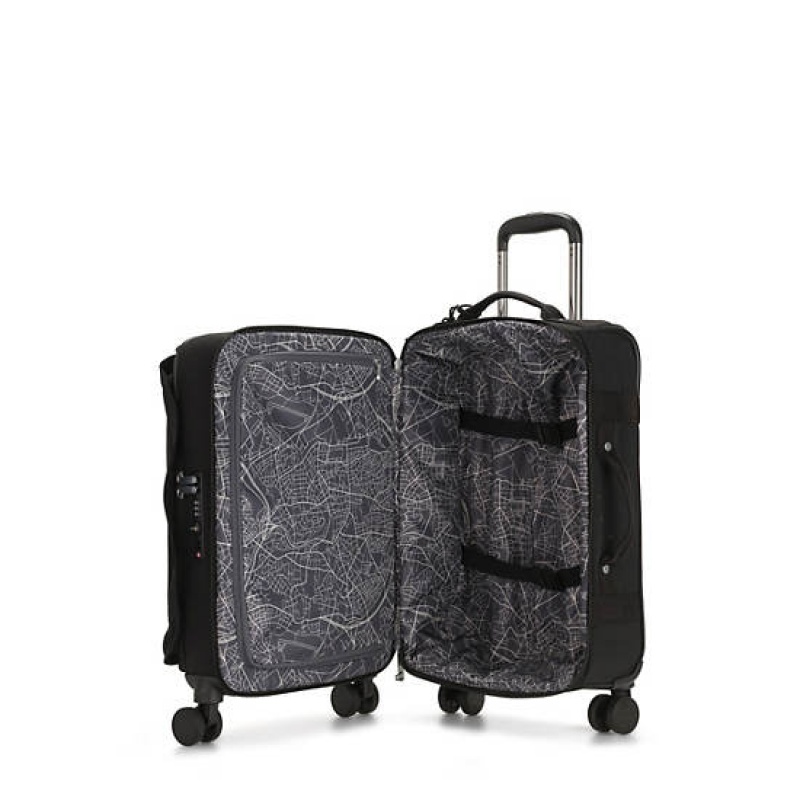 Black Kipling Spontaneous Small Rolling Suitcases | MCAWEI-069