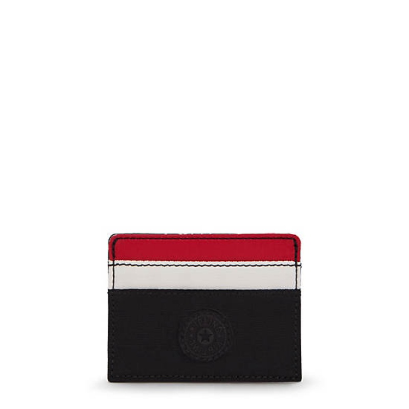 Black Red Kipling Cardy Card Holder Bags | HKWUYP-931