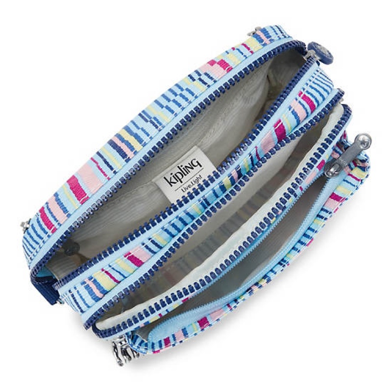 Blue Kipling Abanu Multi Printed Convertible Crossbody Bags | YVZWFQ-408