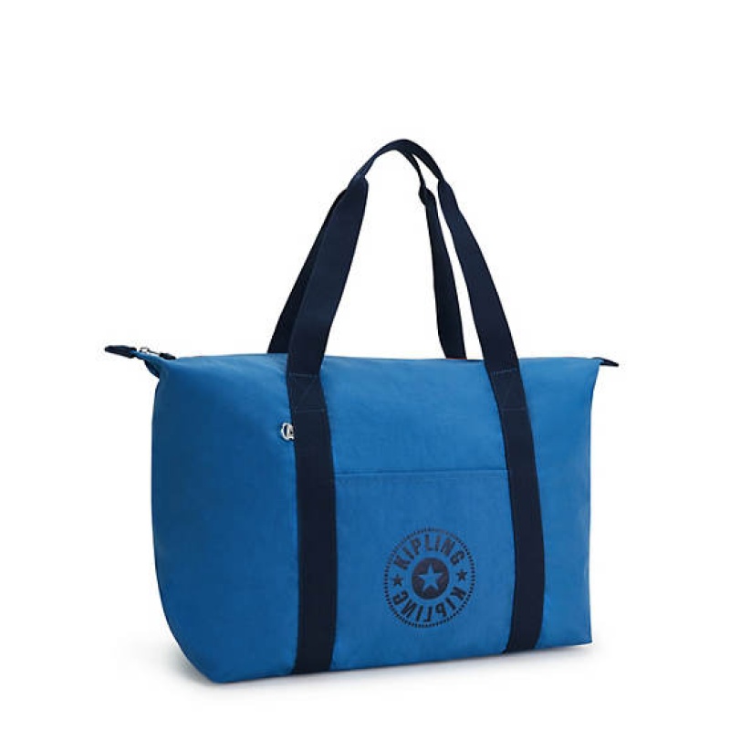 Blue Kipling Art Medium Lite Tote Bags | KSQUWA-398