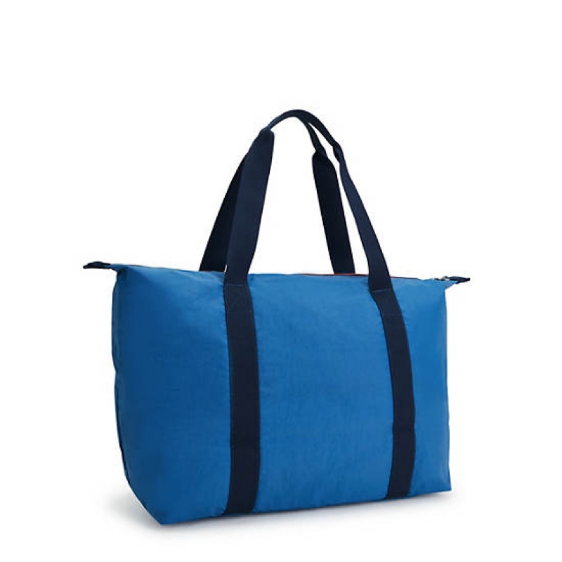 Blue Kipling Art Medium Lite Tote Bags | KSQUWA-398