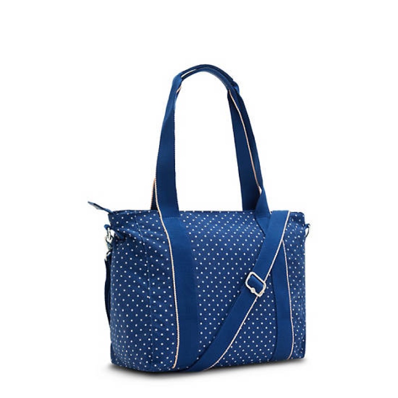 Blue Kipling Asseni Small Printed Tote Bags | ZXMPUH-647