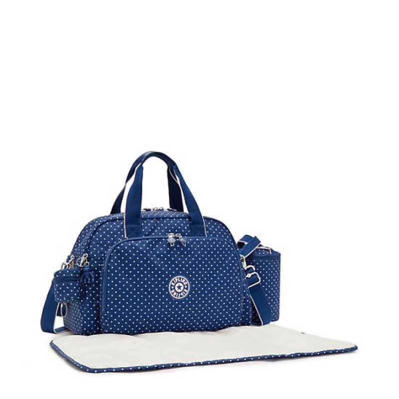 Blue Kipling Camama Classic Printed Diaper Bags | CMFHZK-541