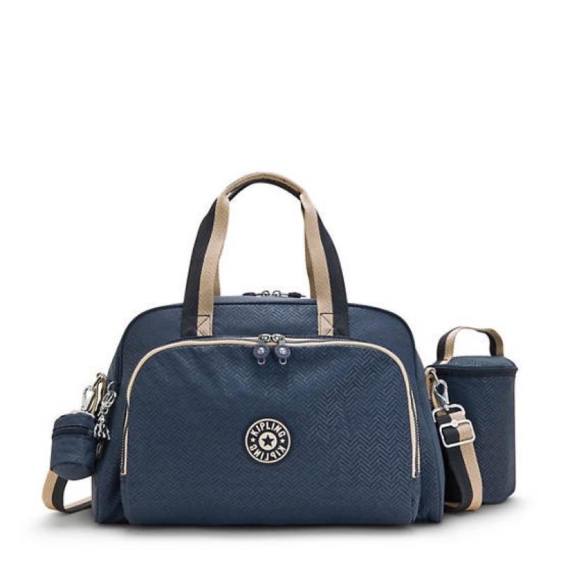 Blue Kipling Camama Printed Diaper Bags | JCQZKU-165